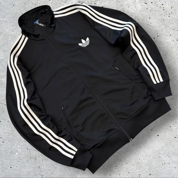 [110] 12s 아디다스 파이어버드 삼선 블랙 트랙탑 져지 D520