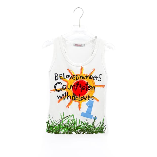 빈티지 그래픽 슬리브리스