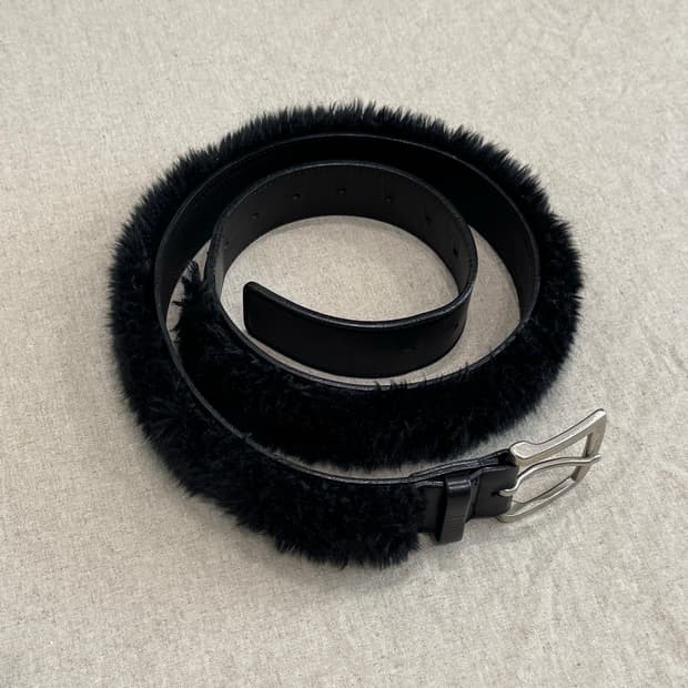 요지야마모토 퍼 레더 벨트