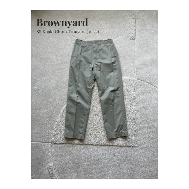 Brownyard 카키 치노 팬츠 (31-32)