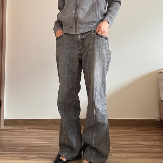 데님 부츠컷 팬츠