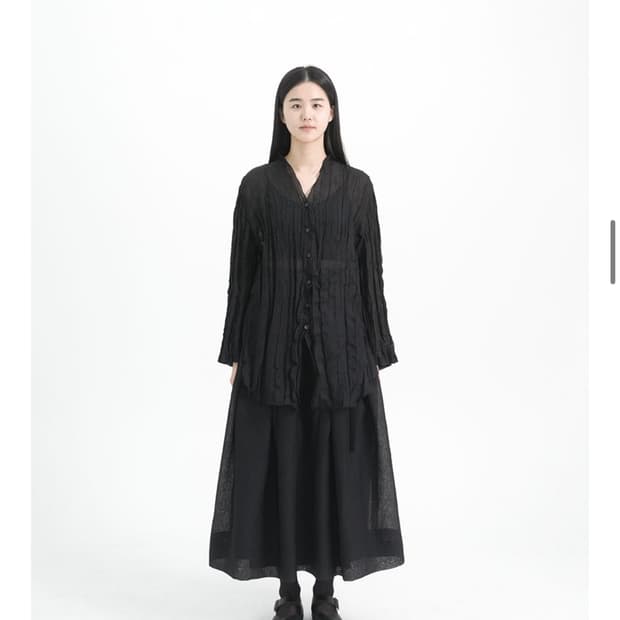 유노이아 오간자 턱 스커트 1사이즈