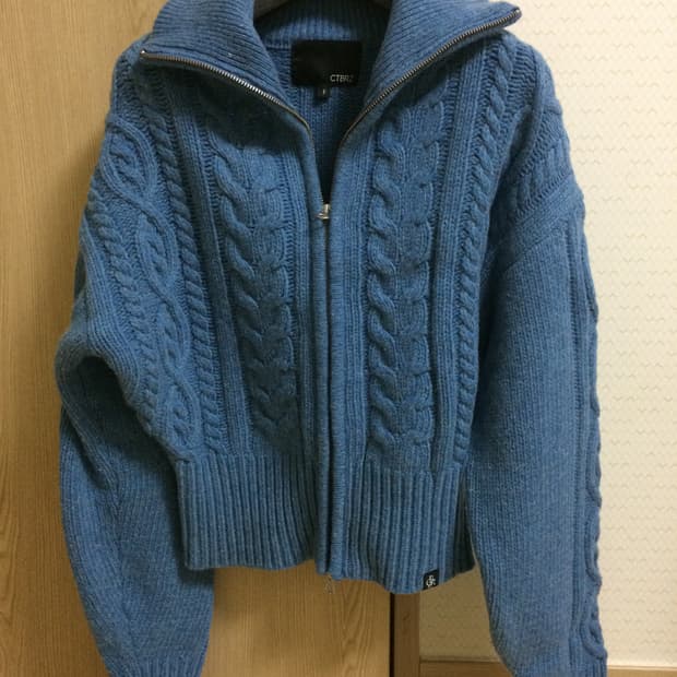 시티브리즈 니트 집업