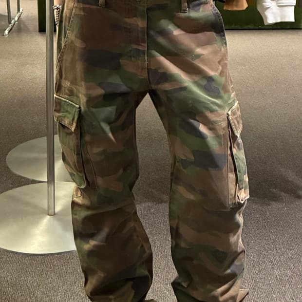 L)Japanese vintage 여성 밀리터리 카고 팬츠