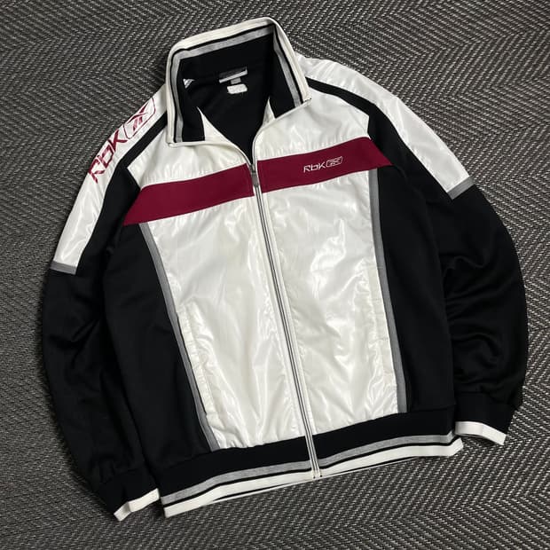 Reebok 올드스쿨 트랙탑 배색 져지 자켓y 4795