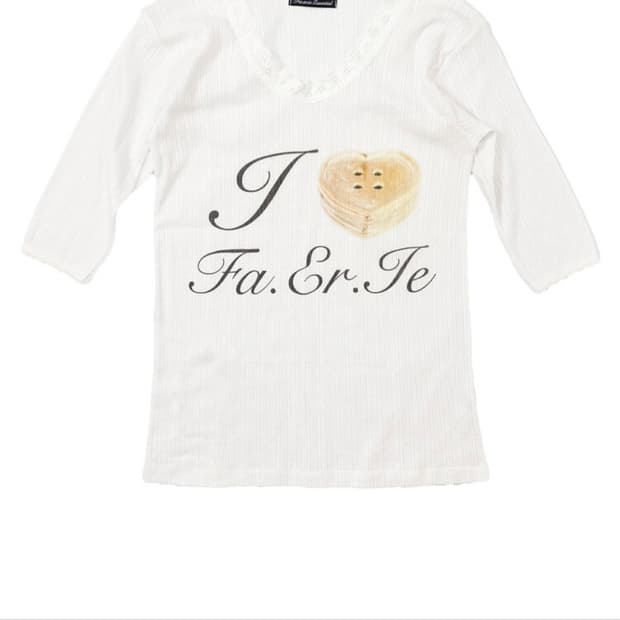 샵페어리 레이스 티셔츠 아이보리