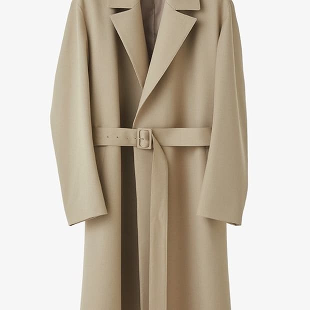 쿠어(Coor)의 벨티드 울 트렌치 코트 L
