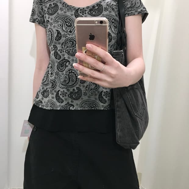 RUMSEE paisley layered t-shirt