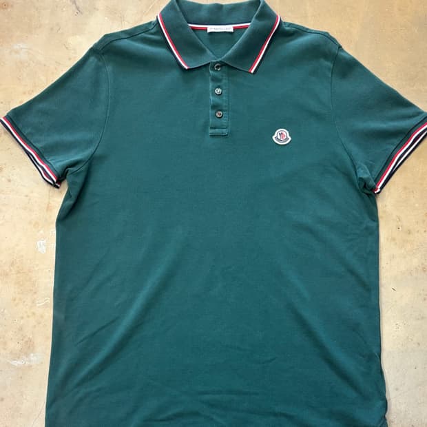 🫶🏻몽클레어 그린 카라 short T-shirt🫶🏻