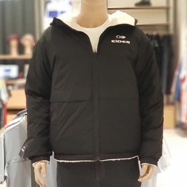 [95]아이더 후드 리버시블 플리스 다운자켓