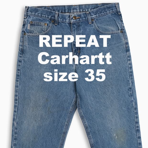 빈티지 칼하트 B17 중청 배기 청바지 CH0173604