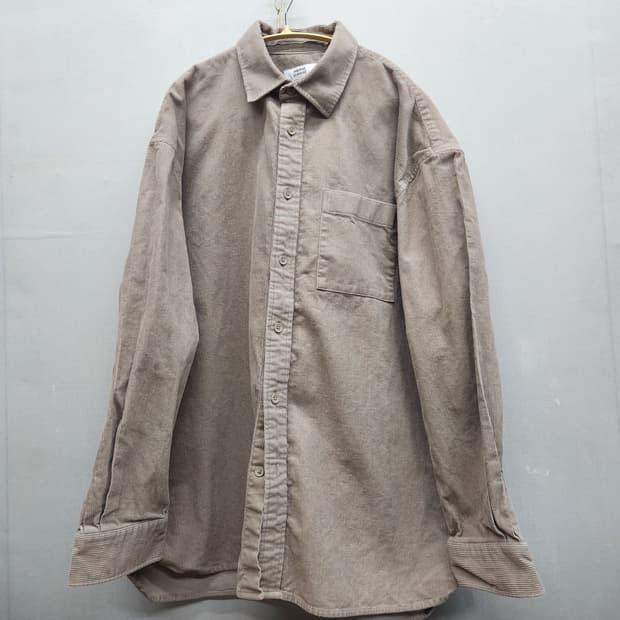 무신사스탠다드 원포켓 코듀로이 오버핏 셔츠 L(2XL)