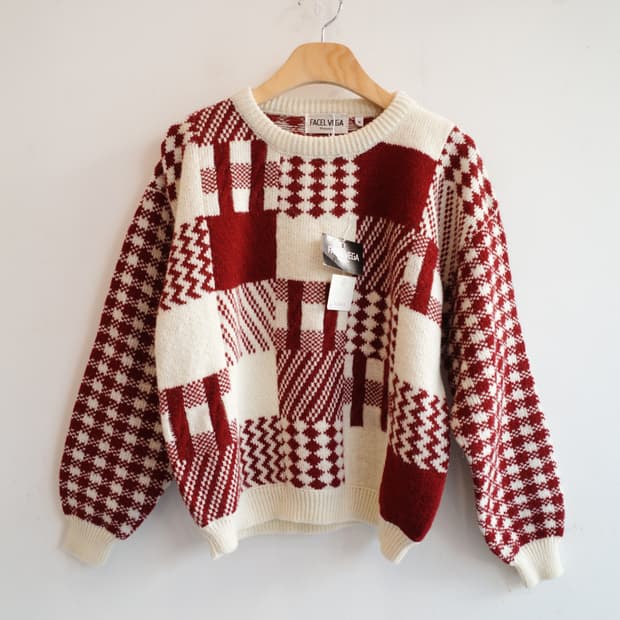 Japan brand 울 패턴 니트 (새상품)