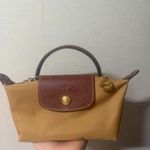 롱샴 르 플리아쥬 오리지널 핸들 파우치 파운 미니 백