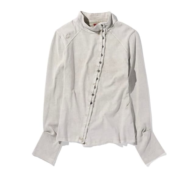 미스치프 WASHED JERSEY SHIRT - LIGHT BEIGE s