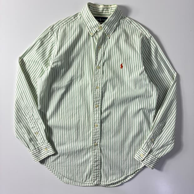 Polo 폴로 랄프로렌 그린 스트라이프 셔츠