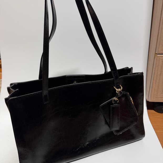 사만타사바타 블랙 스퀘어 숄더백