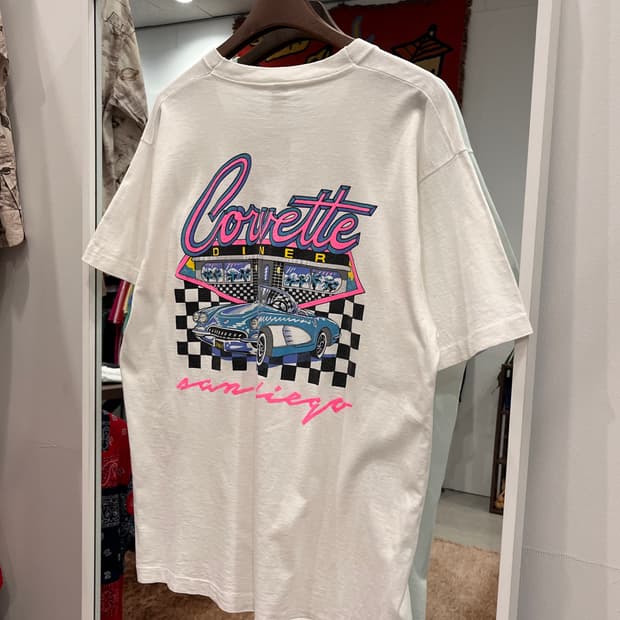 90s Fruit Of The Loom CORVETTE 레이싱 반팔티셔츠