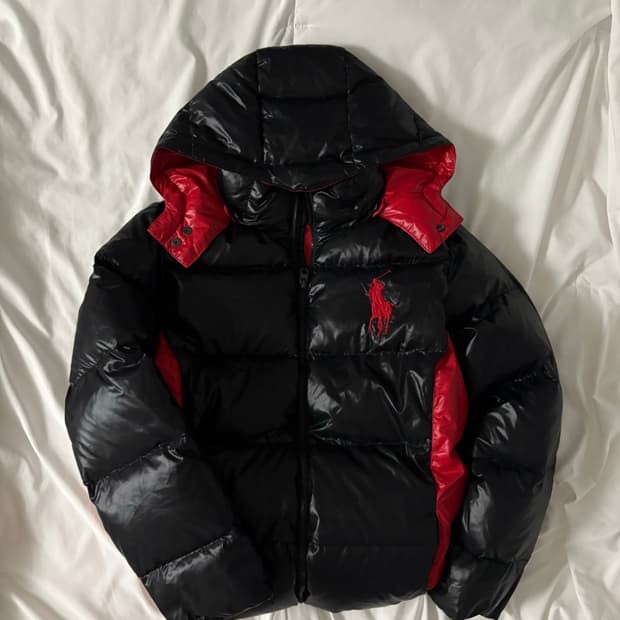폴로 빅포니 유광 패딩 L (유일매물)