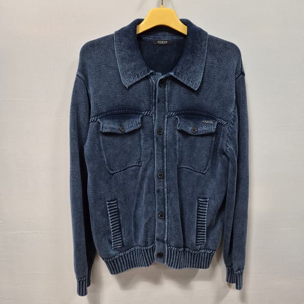 24년게스 데님 워싱 니트 가디건 남성 95~100