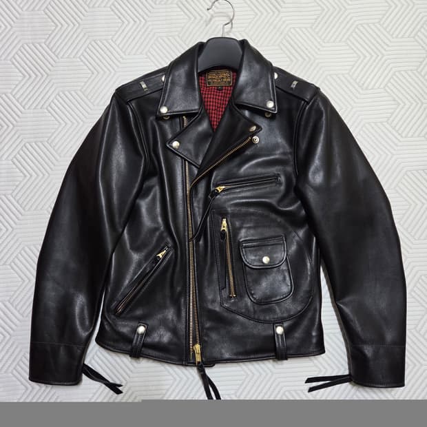 VELUOKLDLY 소가죽 D포켓 더블라이더