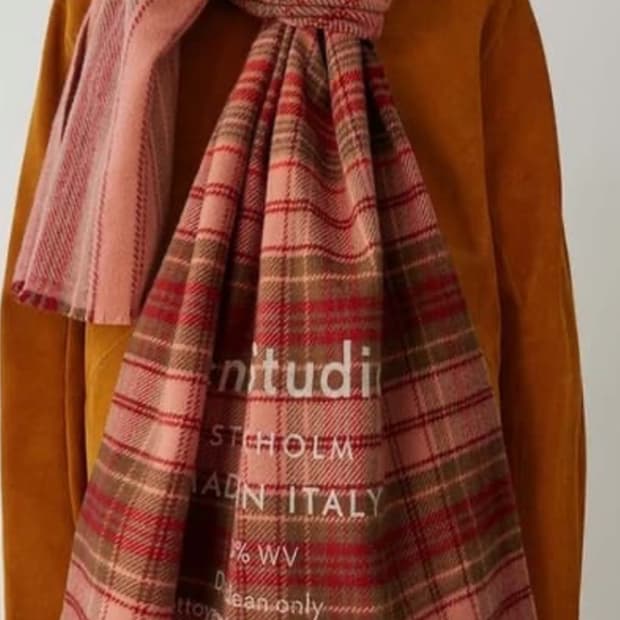 아크네스튜디오 체크 머플러