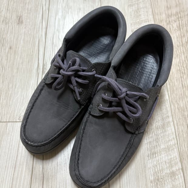 팀버랜드 보트슈즈 3아이 그레이 265