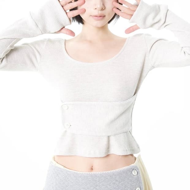 오스하이 Band Baby Long Sleeve Oatmeal