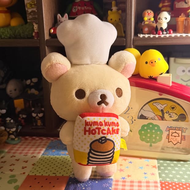 코리락쿠마 핫케이크 요리사 인형