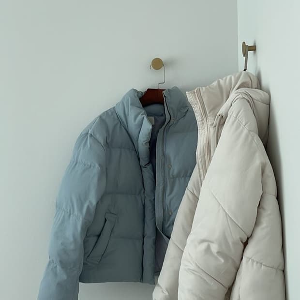 애즈온 스노우 숏패딩