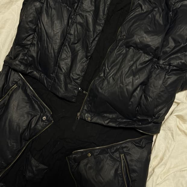 마틴 마르지엘라 왁스코팅 3way 패딩 다운 자켓