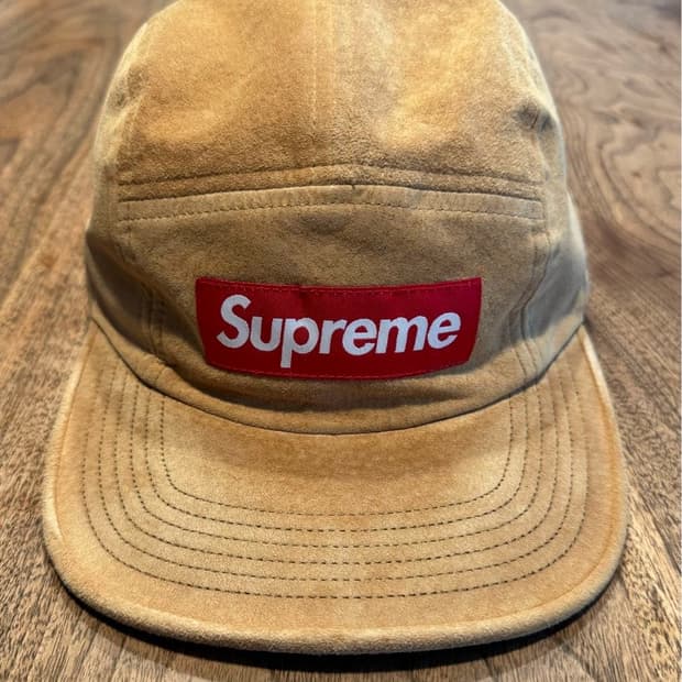 슈프림 스웨이드 캠프캡 스웨이드 17ss