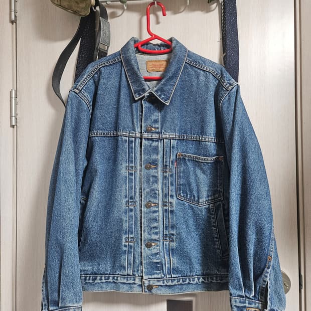 90s 1st levis 데님 트러커 자켓 L