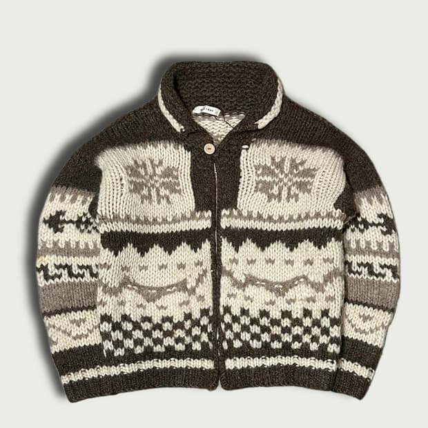 JPN 코위찬 니트 집업