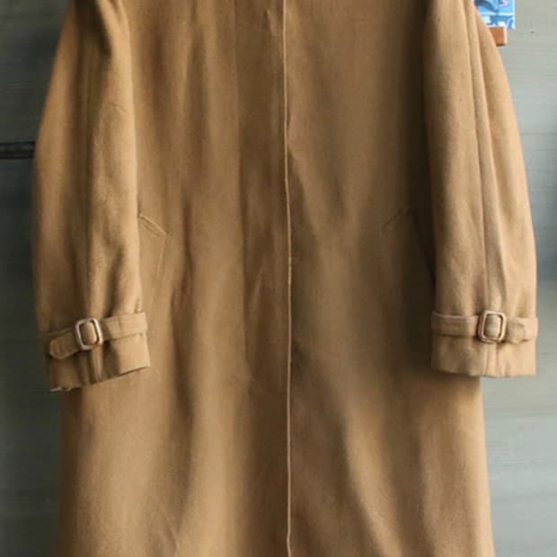 빈티지 버버리 로덴 울 슈팅 코트 