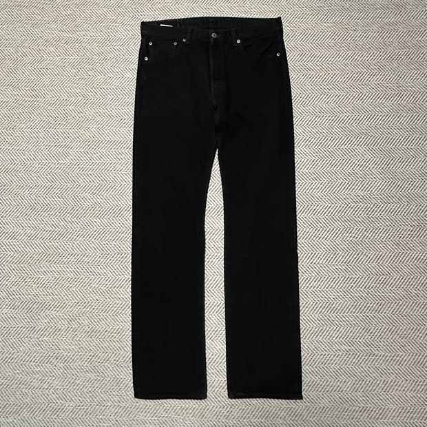 LEVI'S 501 black denim jeans work pants
