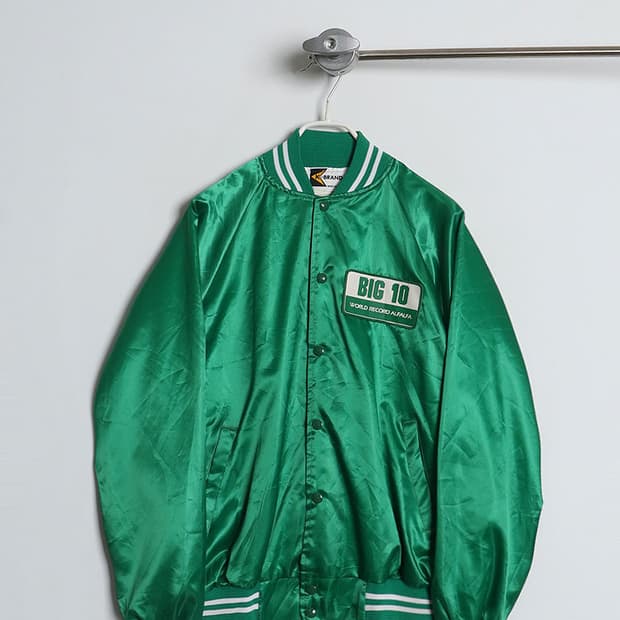 90년대 미국 K-BRAND 새틴 바시티자켓