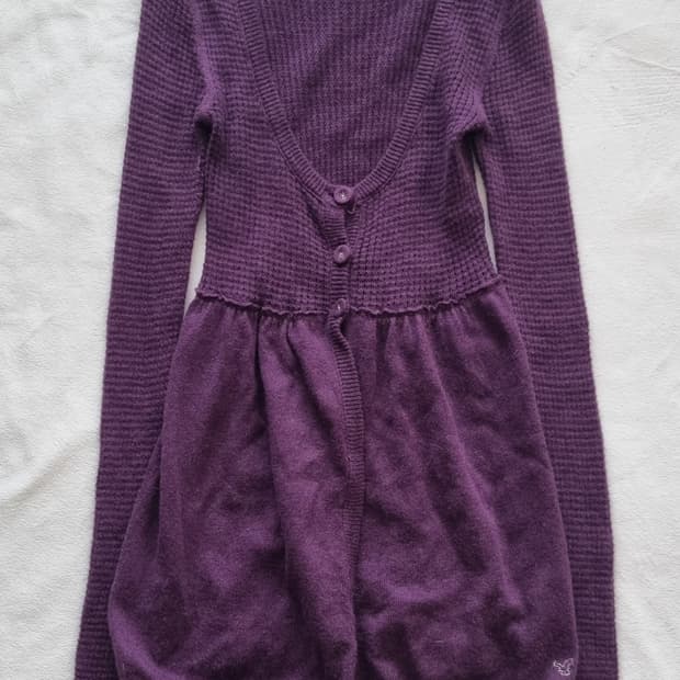 빈티지 아메리칸이글 모리걸 하구미 오리엔탈 긴 소매 딱붙핏 탑