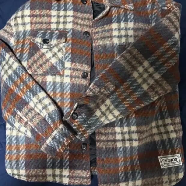 비전스트릿웨어VSW Padded Check Shirt Jacket L