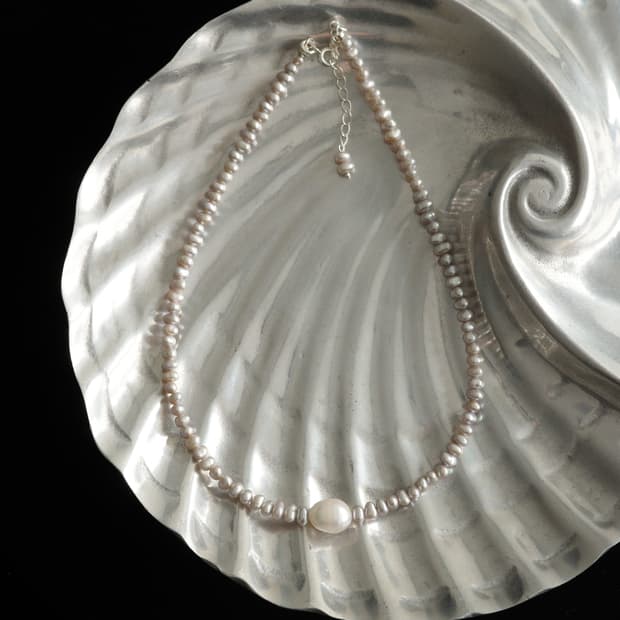 시드주얼리 Argent Pearl Necklace