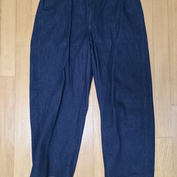 유니클로 와이드 테이퍼드 진