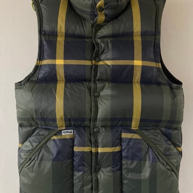 푸마 덕다운 패딩조끼 양면 95