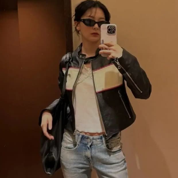 [새상품] 시눈 sinoon 라이더 자켓 _ 슬기착용