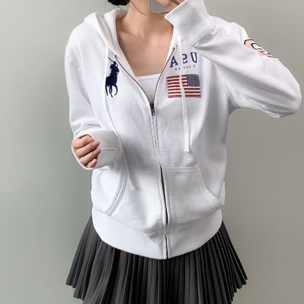 폴로 빅포니 후드집업