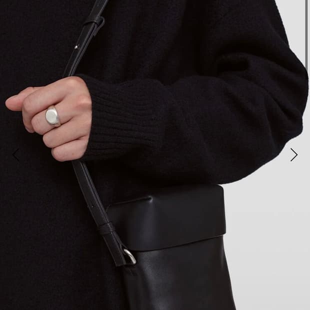 jil sander 925 silver ring (m)