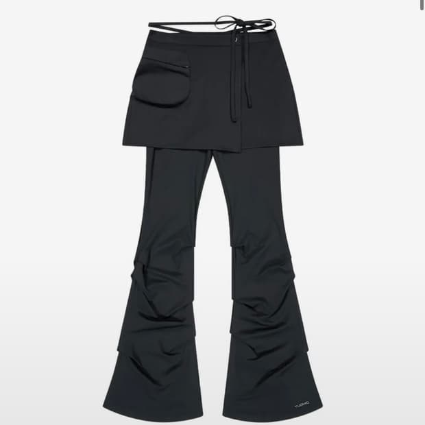 뚜오미오 STRAPPY SKIRT PANTS