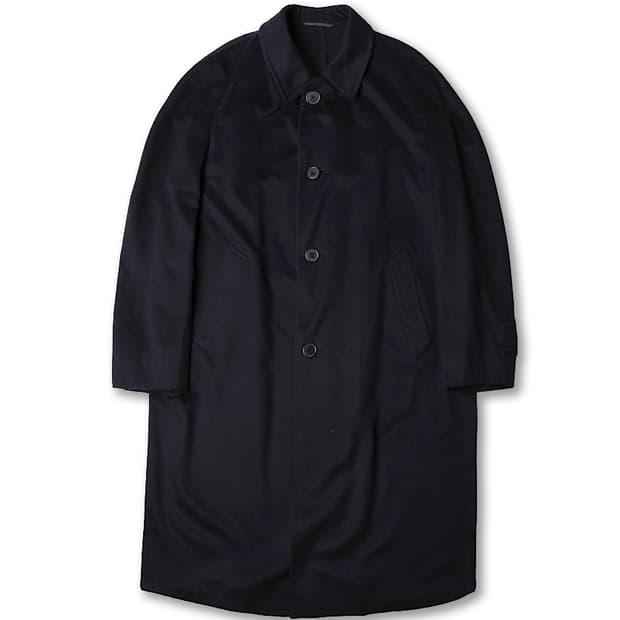 브리오니 [Brioni] 다크 네이비 캐시미어 100 럭셔리 레글런 코트