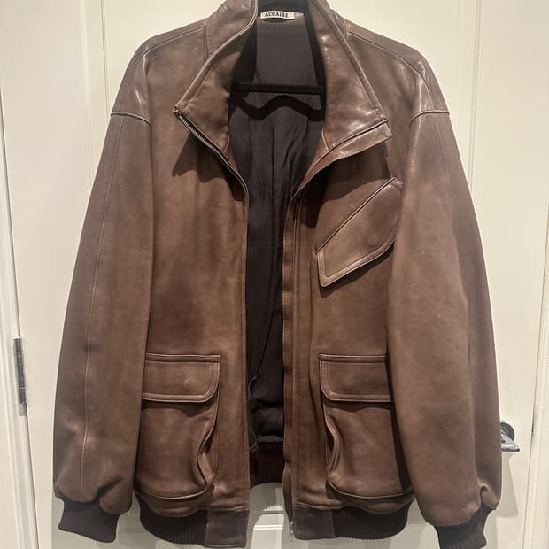 오라리 램 레더 블루종 5