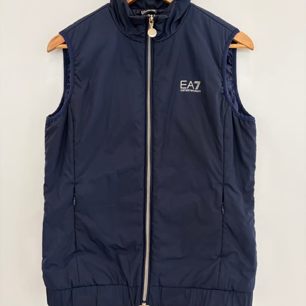엠포리오 아르마니 패딩 조끼 네이비