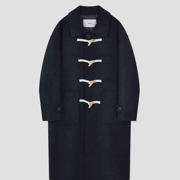 키뮤어 더플코트 네이비 L